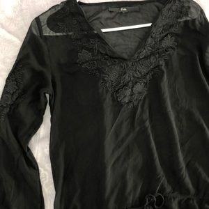 Black lace cover up